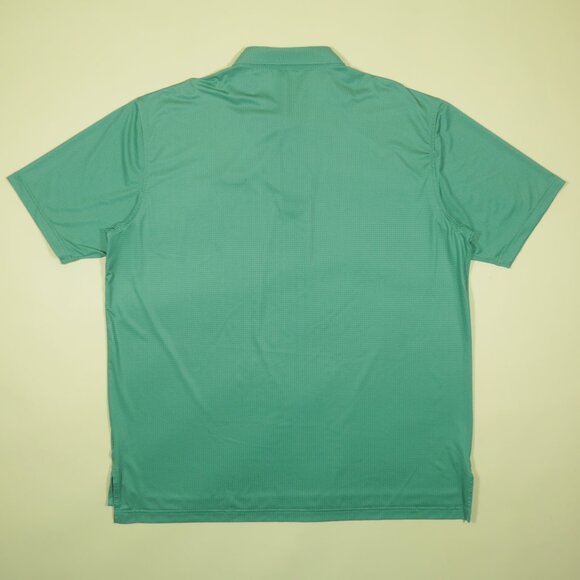 Peter Millar Summer Comfort Creek Club Golf Polo Shirt Mens 2XL Green Mini Dot - Picture 3 of 7